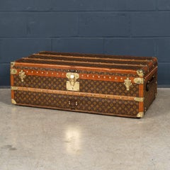 Vintage 20thC Louis Vuitton Steamer Trunk In Monogram Canvas, France c.1930