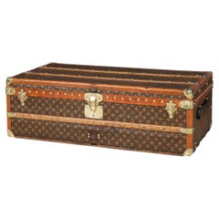 Vintage 20thC Louis Vuitton Steamer Trunk In Monogram Canvas, France c.1930