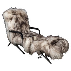 Vintage 20thC Osvaldo Borsani Para Tecno Spa Lounge Chair & Footstall c.1950