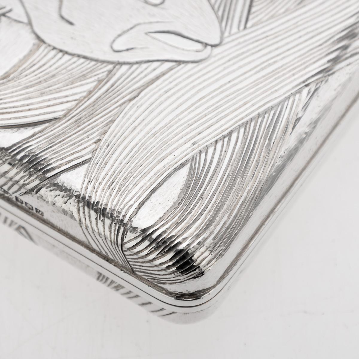 Schottisches Fliegenfischenetui aus massivem Silber des 20. Jahrhunderts, Angus Mcfadyen, ca. 1998 im Angebot 6