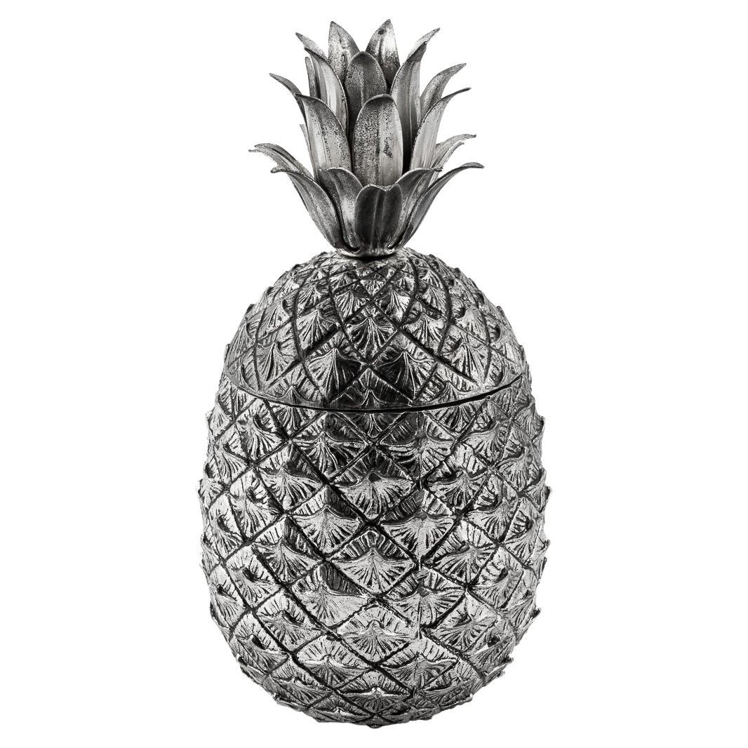 Vintage 20thC Silver Plated Pineapple Ice Bucket By Mauro Manetti, Italy c.1970