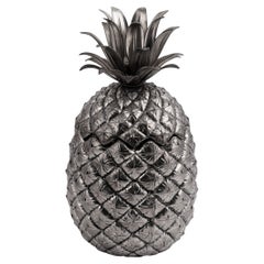 Vintage 20thC Silver Plated Pineapple Ice Bucket By Mauro Manetti, Italy c.1970