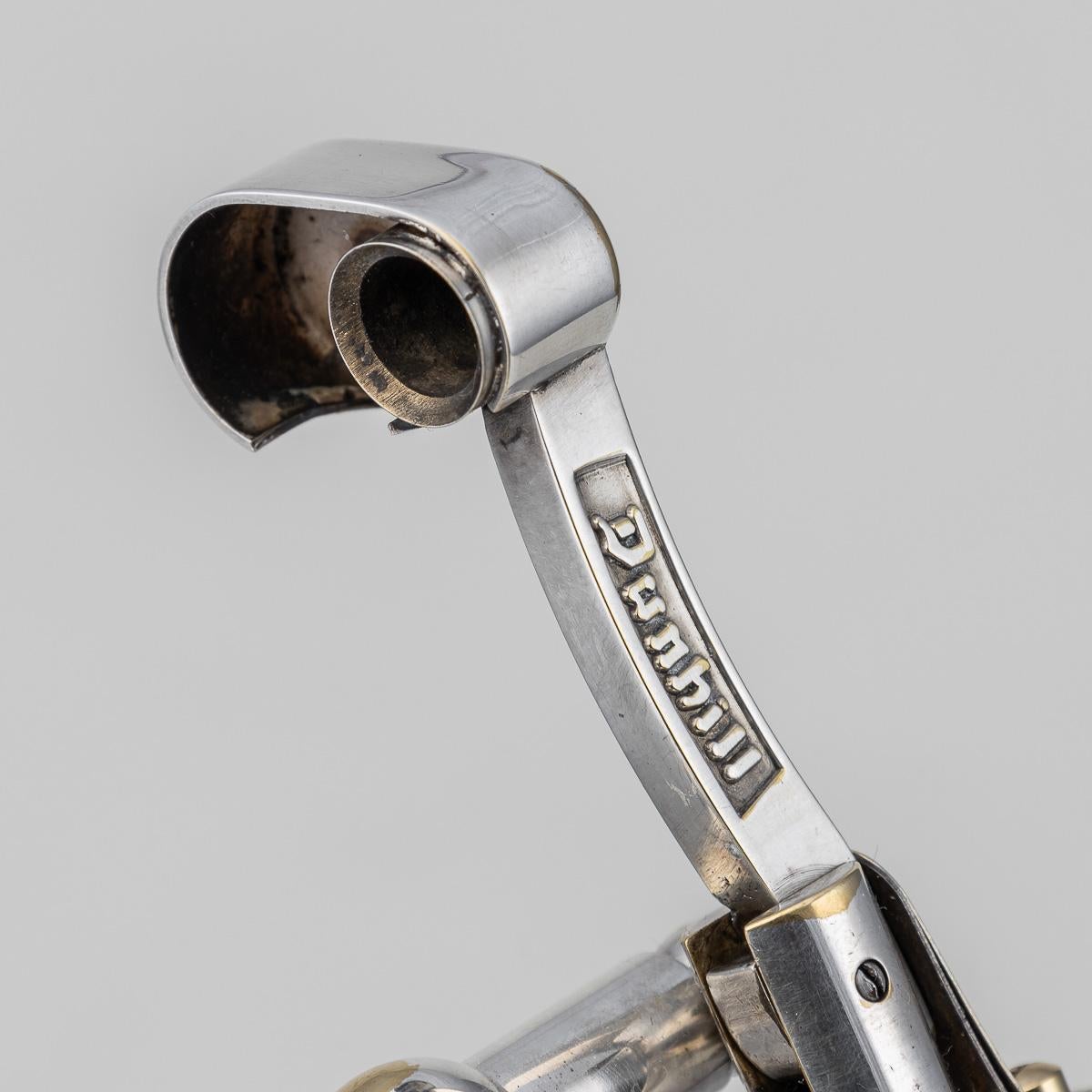 Accendino Dunhill d'epoca in marmo travertino e placcato in argento del 20° secolo C.C. in vendita 2