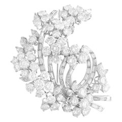 Spilla vintage in platino e diamanti da 21 carati