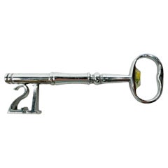 Vintage "21 Club" Silver Plate Corkscrew / Bottle Opener by P.H. Vogel & Co.