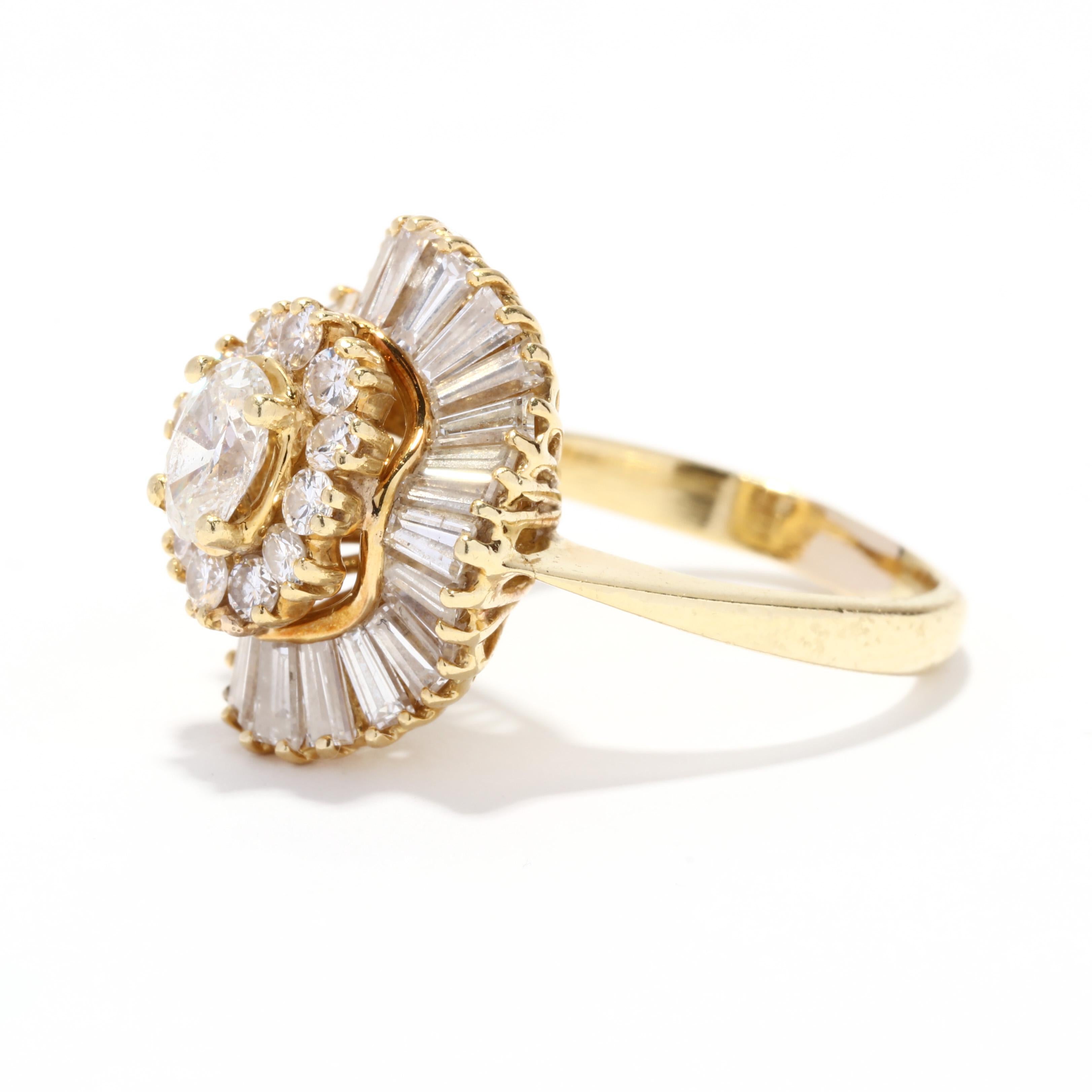 art deco ballerina ring