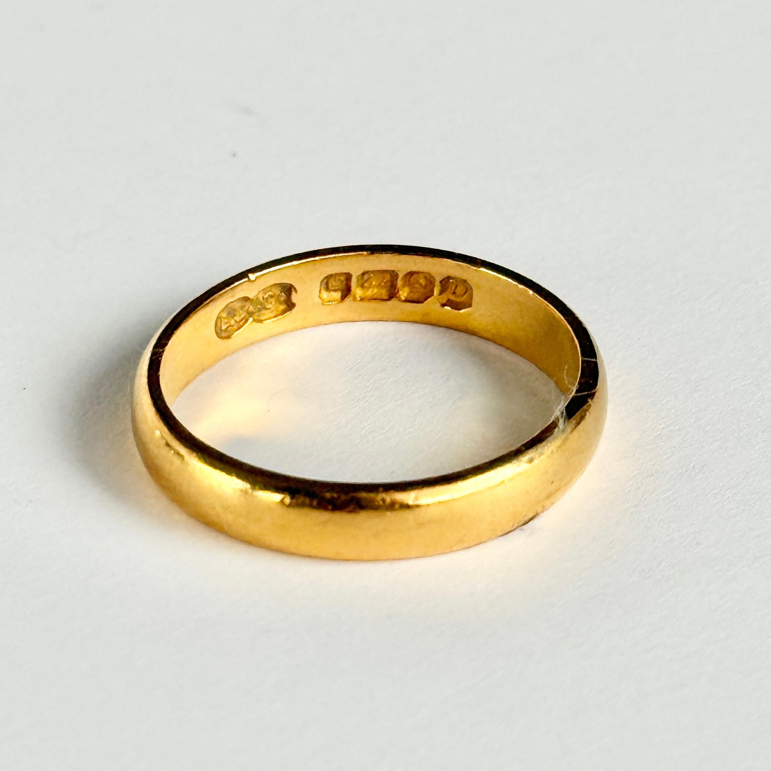 Anillo vintage de oro de 22 quilates en Bueno estado para la venta en Chipping Campden, GB