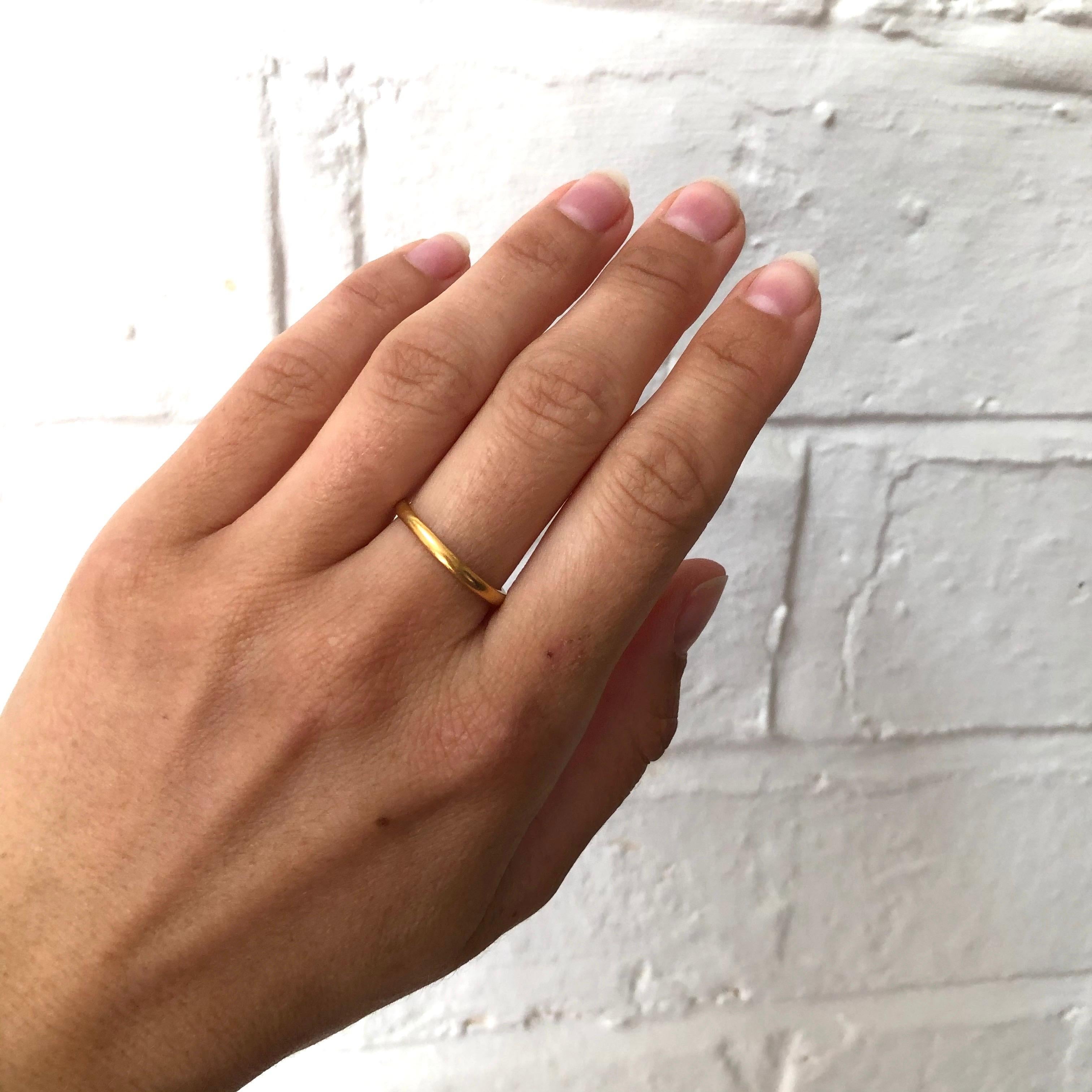Vintage 22 Carat Gold Band In Good Condition In Chipping Campden, GB
