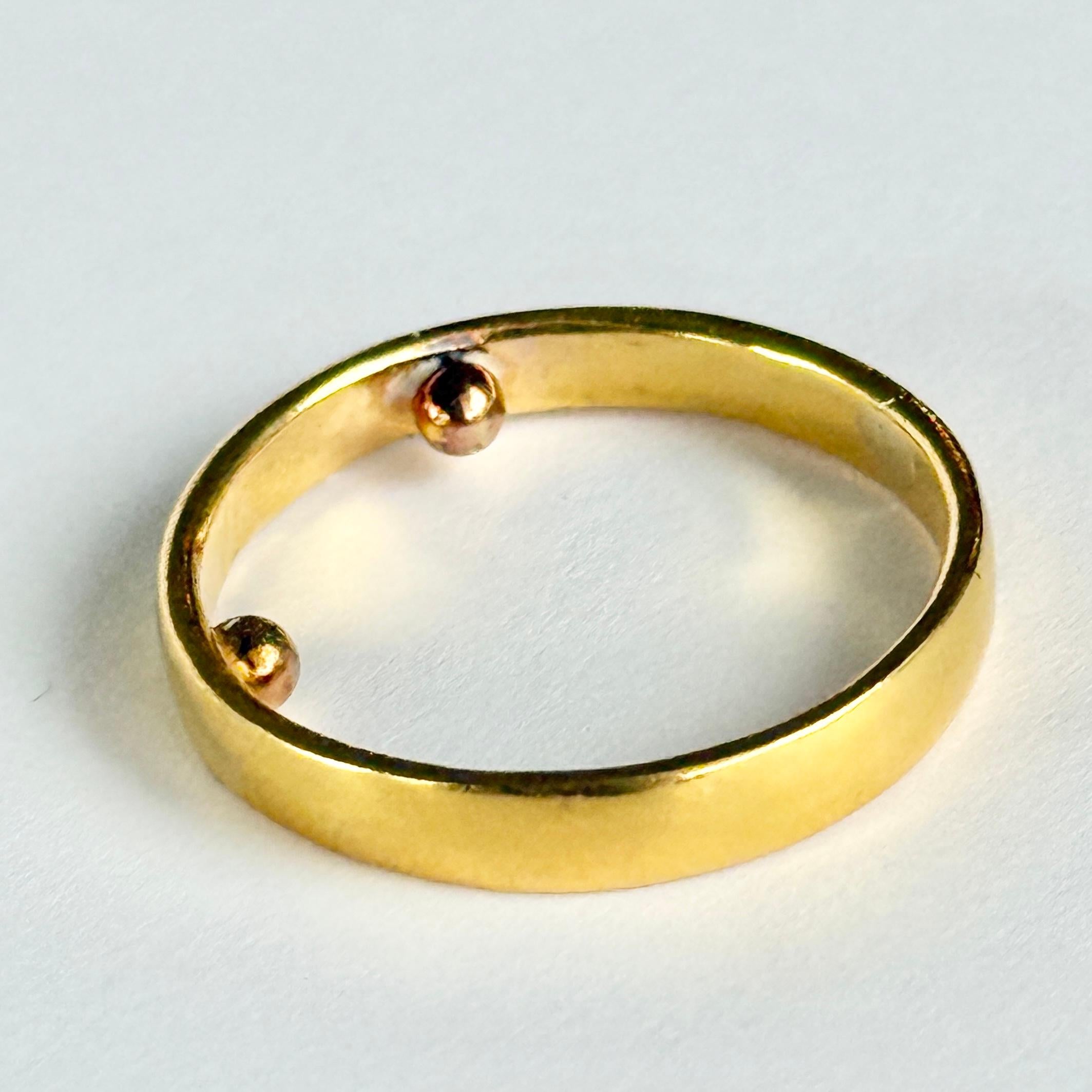 Femenino o masculino Anillo vintage de oro de 22 quilates en venta