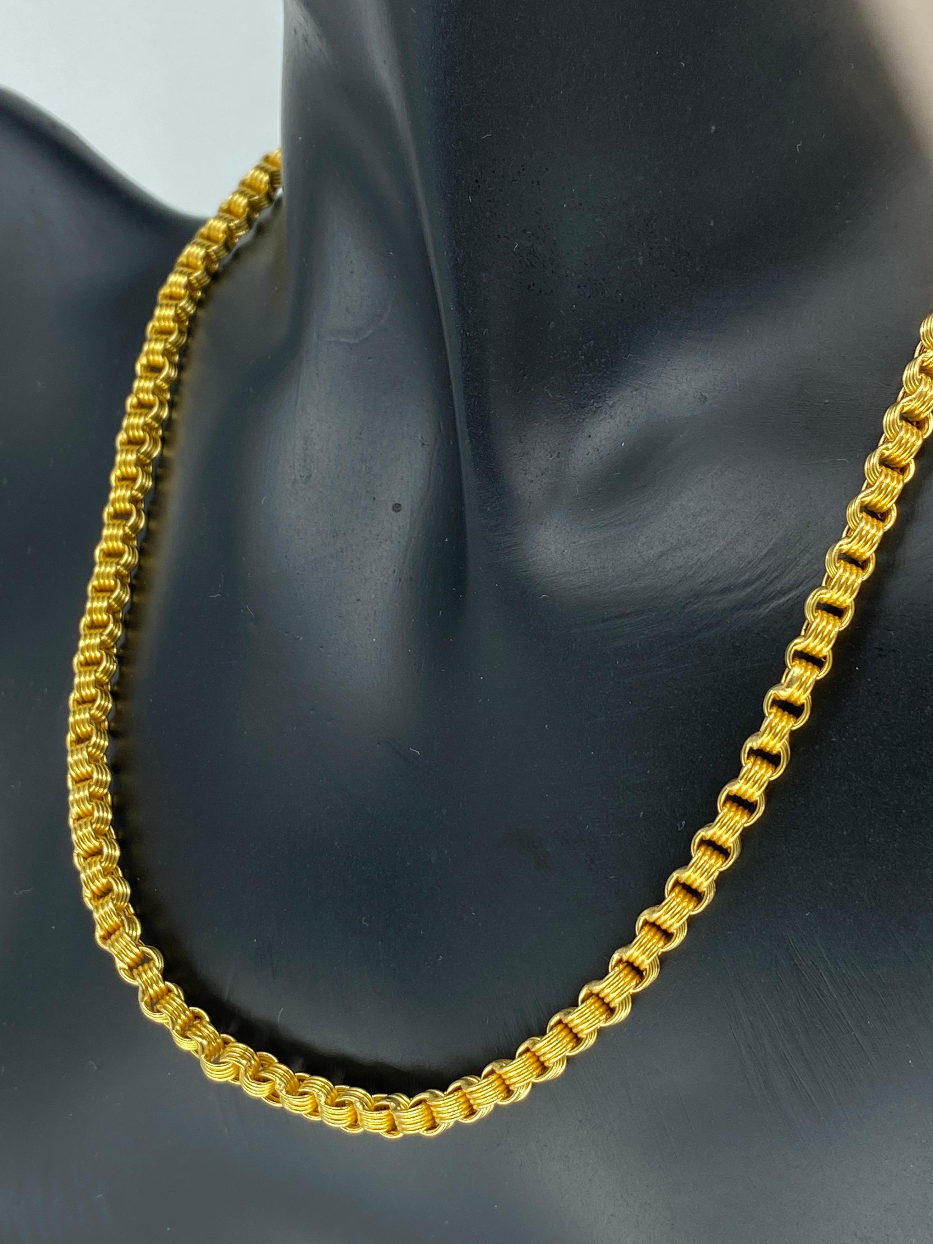 spiral gold chain