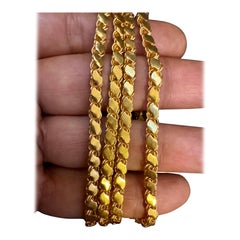 Vintage 22 Karat Yellow Gold 36.3 Gm Chain, 4.2mm Wide Necklace, 29 " Long