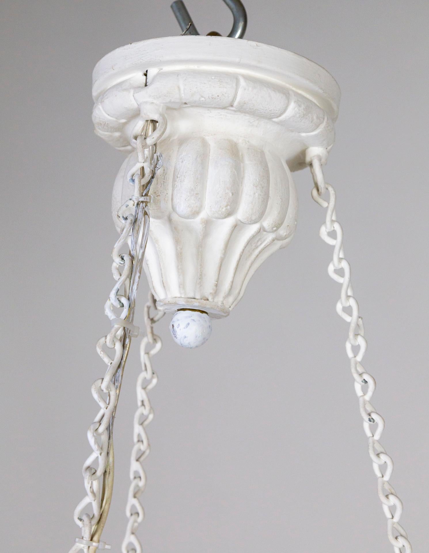 white plaster pendant