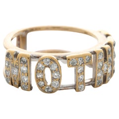 Antique 2.20 Carat Old Mine and Old European Cut Diamond MOTHER Ring