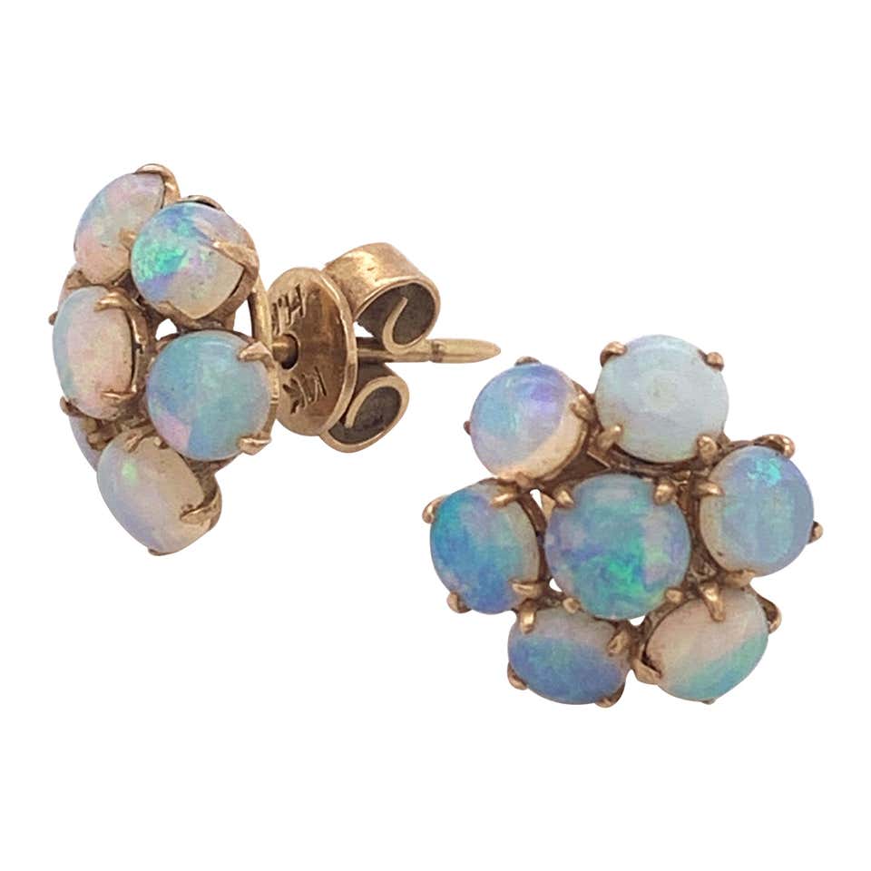 Opal cluster earrings Clearance