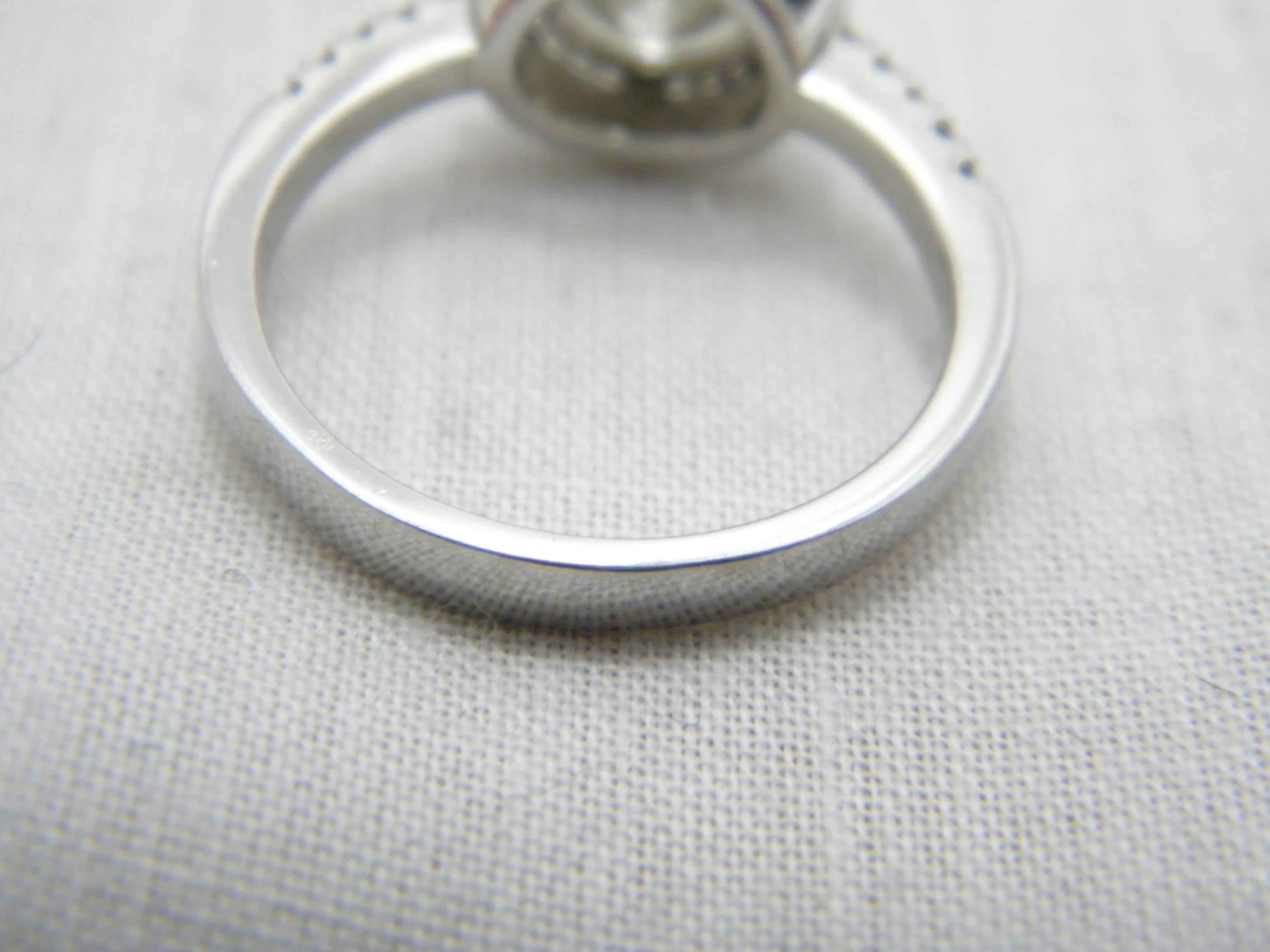Vintage 2.25Cttw Diamond Platinum Halo Engagement Ring 950 Purity For Sale 3