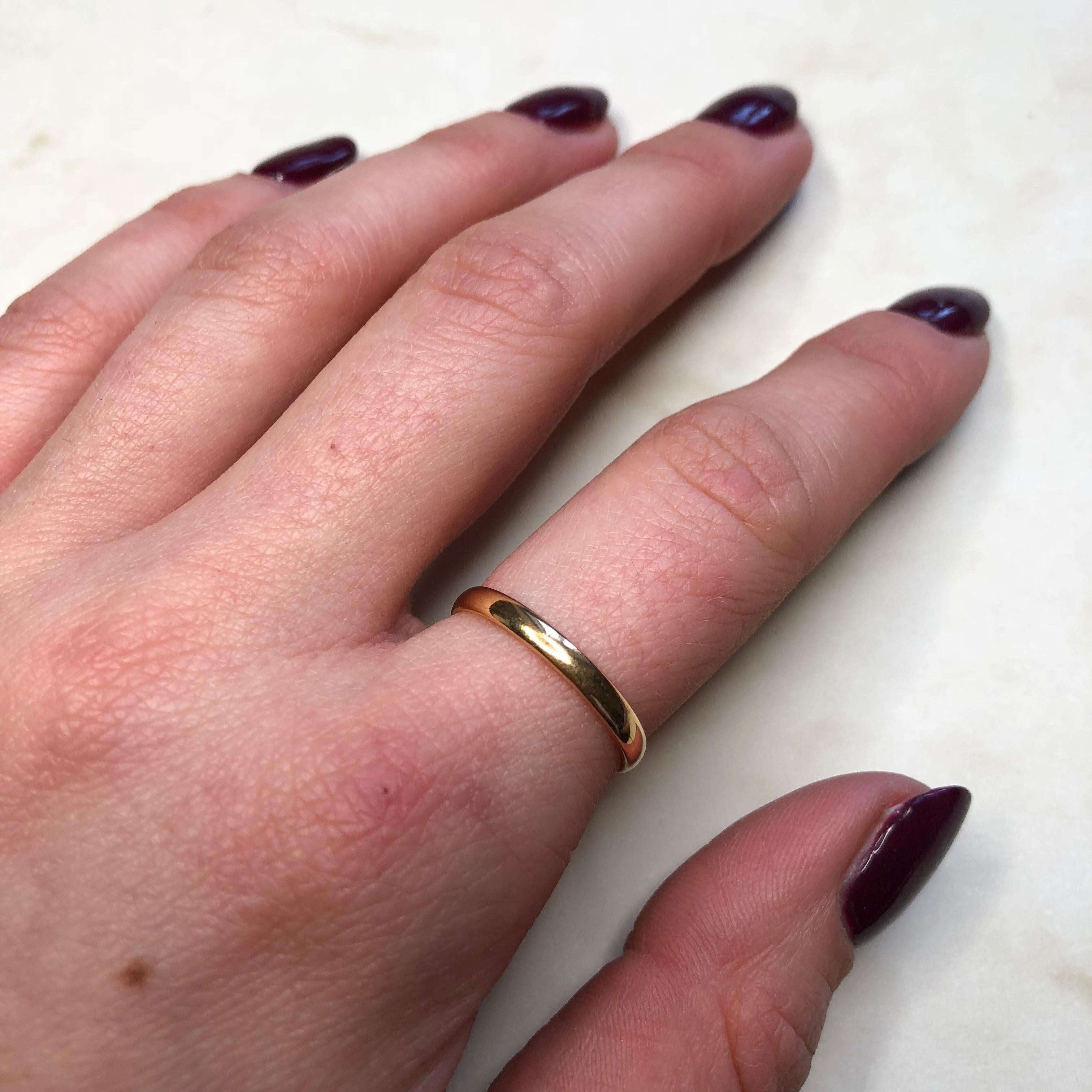 Vintage 22 Carat Gold Band In Good Condition In Chipping Campden, GB