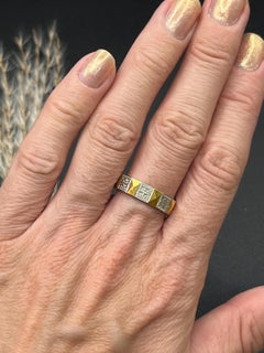 Vintage 22ct Gold & Platinum Band, Hallmarked London 1960