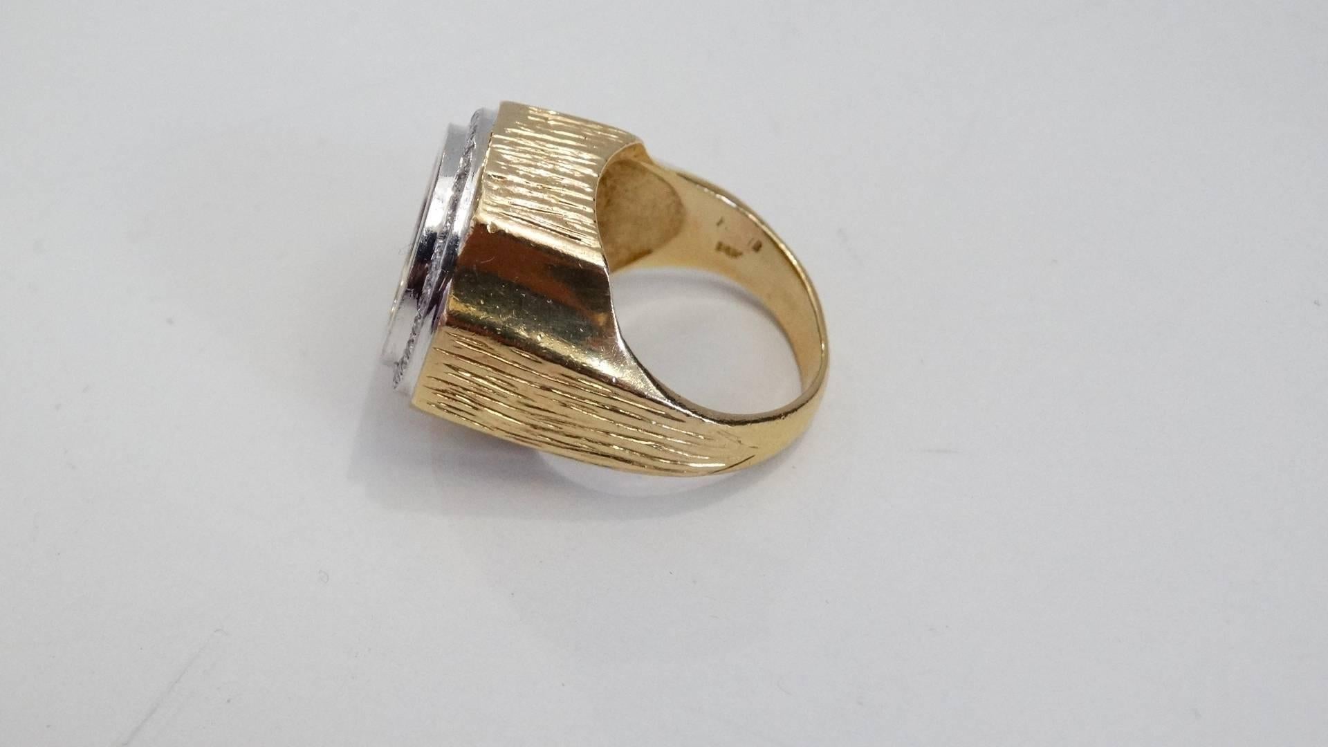 Vintage 22K Fine Gold 1852 Liberty Head Ring  For Sale 1