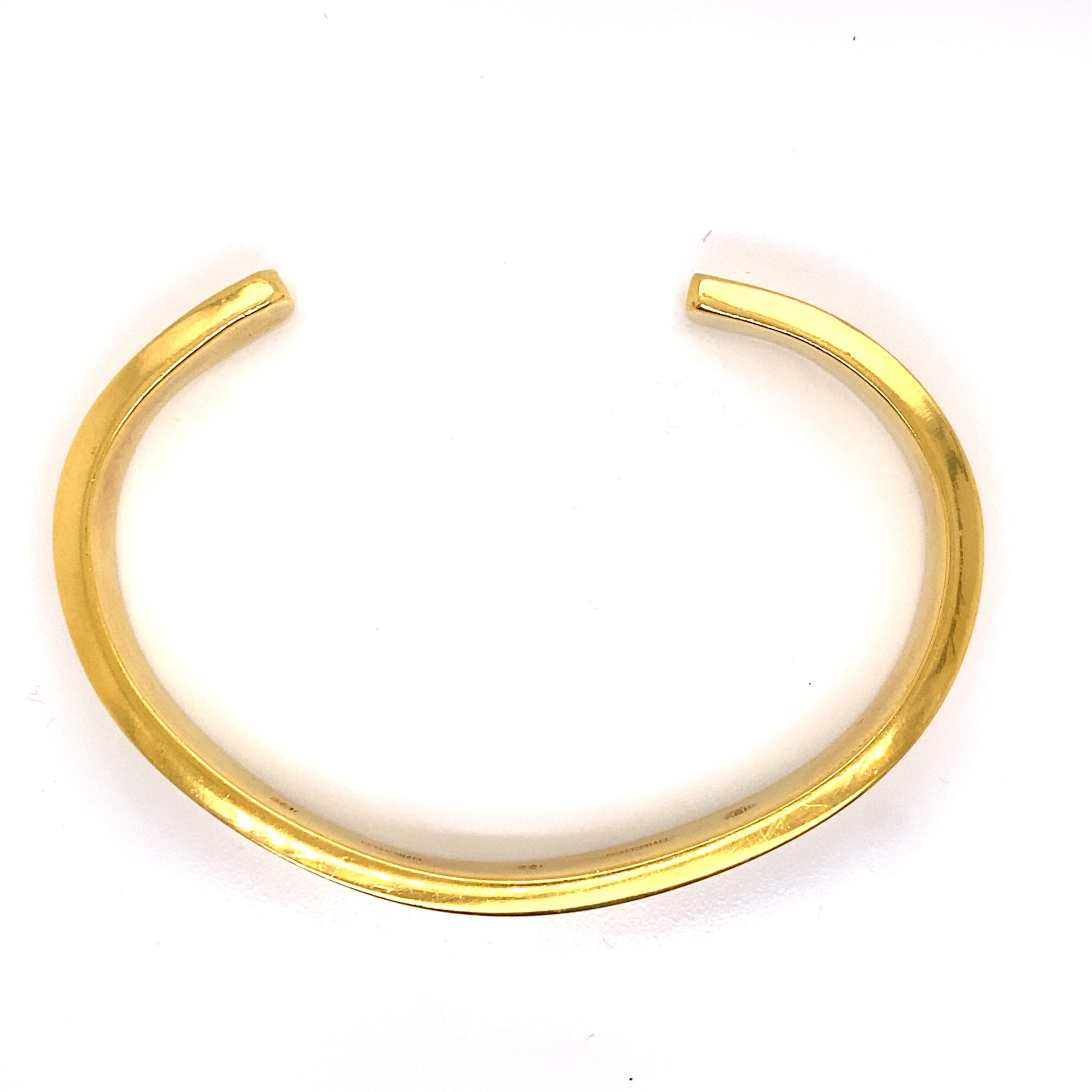 22k gold cuff bracelet