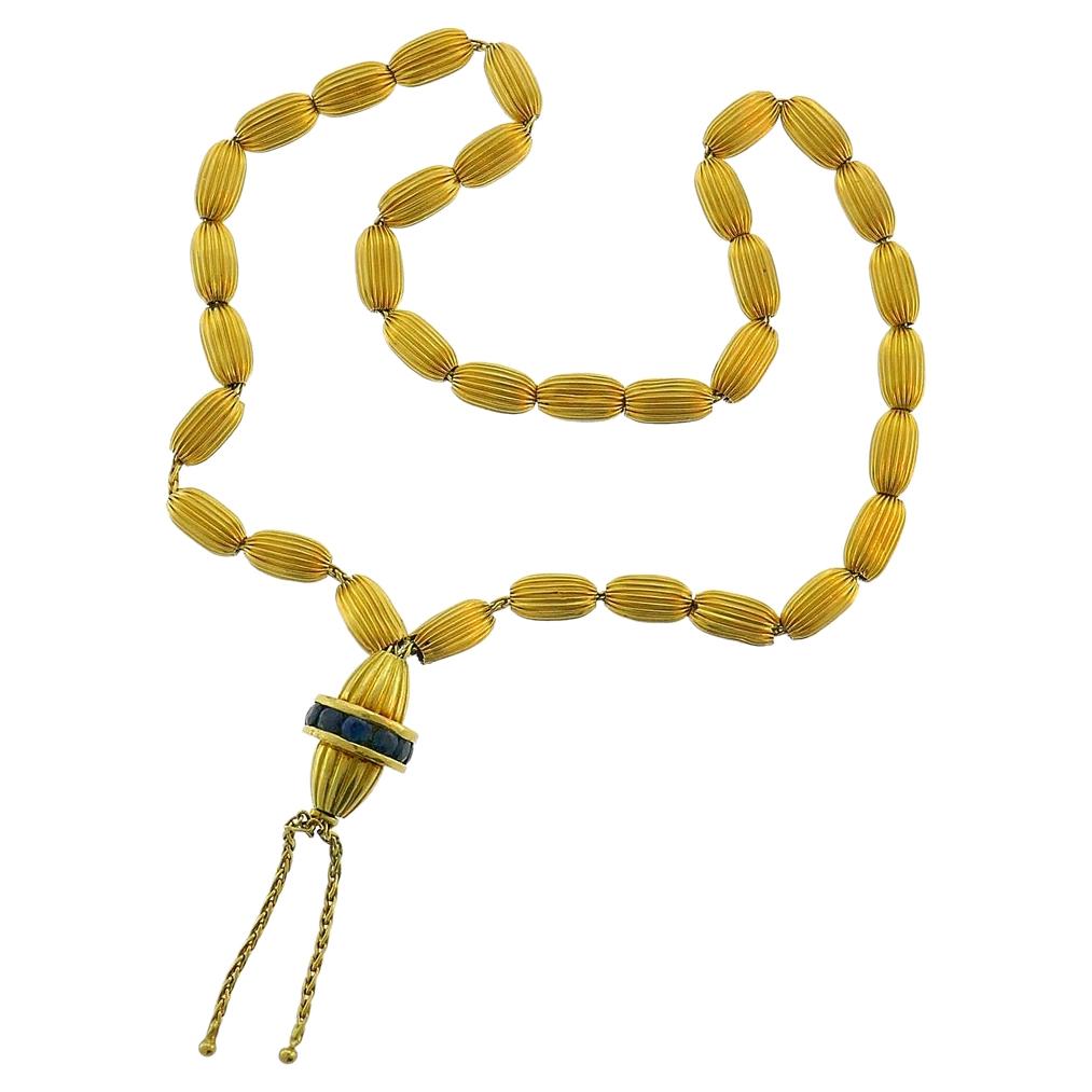 Vintage 22k Yellow Gold Pocket Rosary Prayer Beads For Sale