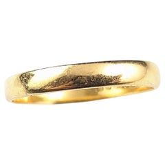 Retro 22kt gold band ring, wedding band 