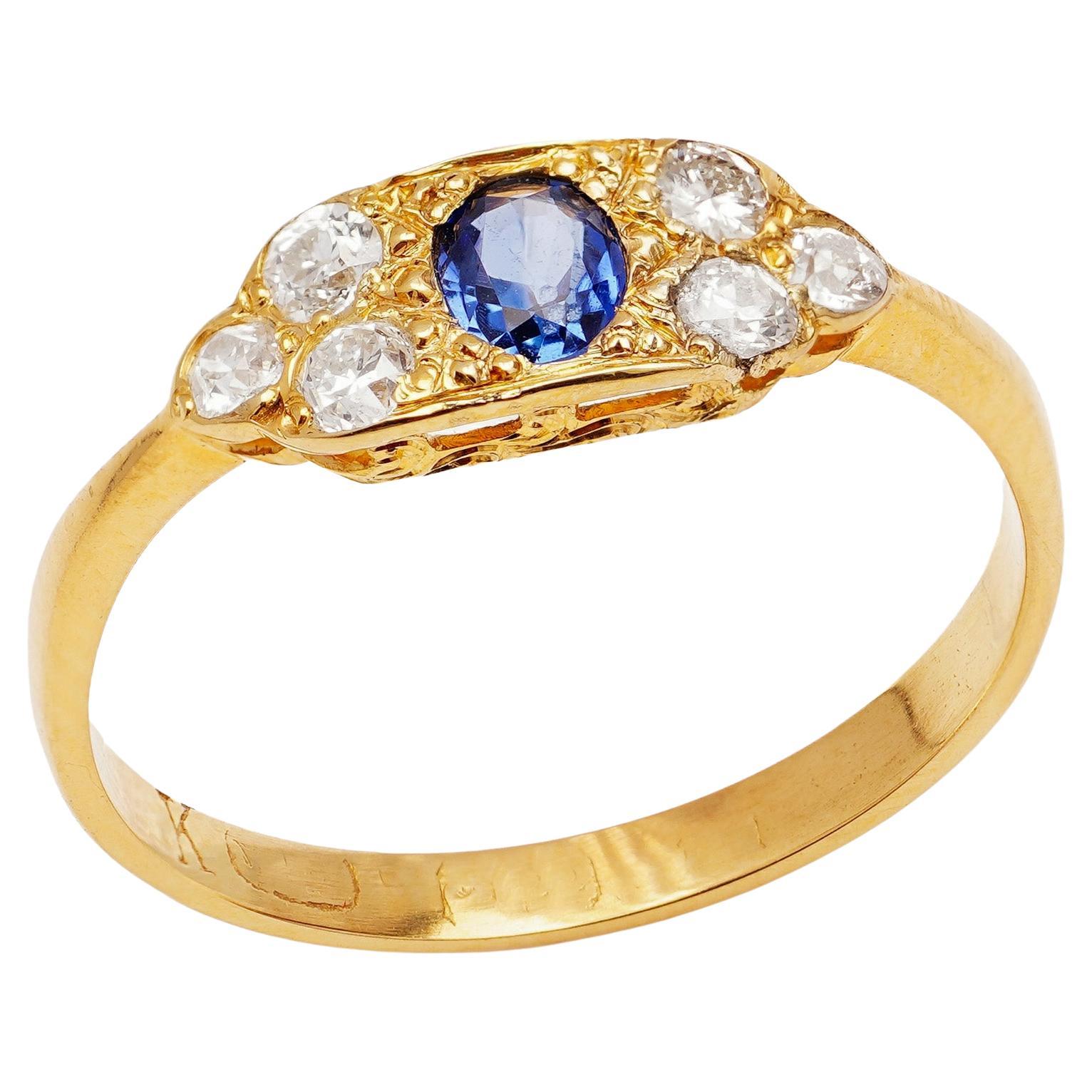 22kt Gold, Peridot and Tanzanite Ring at 1stDibs