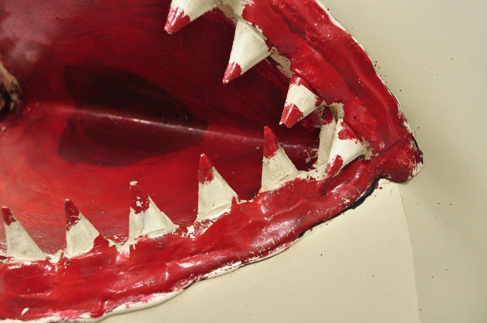 Geformte Gummi Jaws Große weiße Hai Replica Film Prop, Vintage (Glasfaser) im Angebot