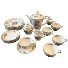 Vintage 23 Piece Dresdlina Tea Luncheon Service en Chine peint à la main par Noritake