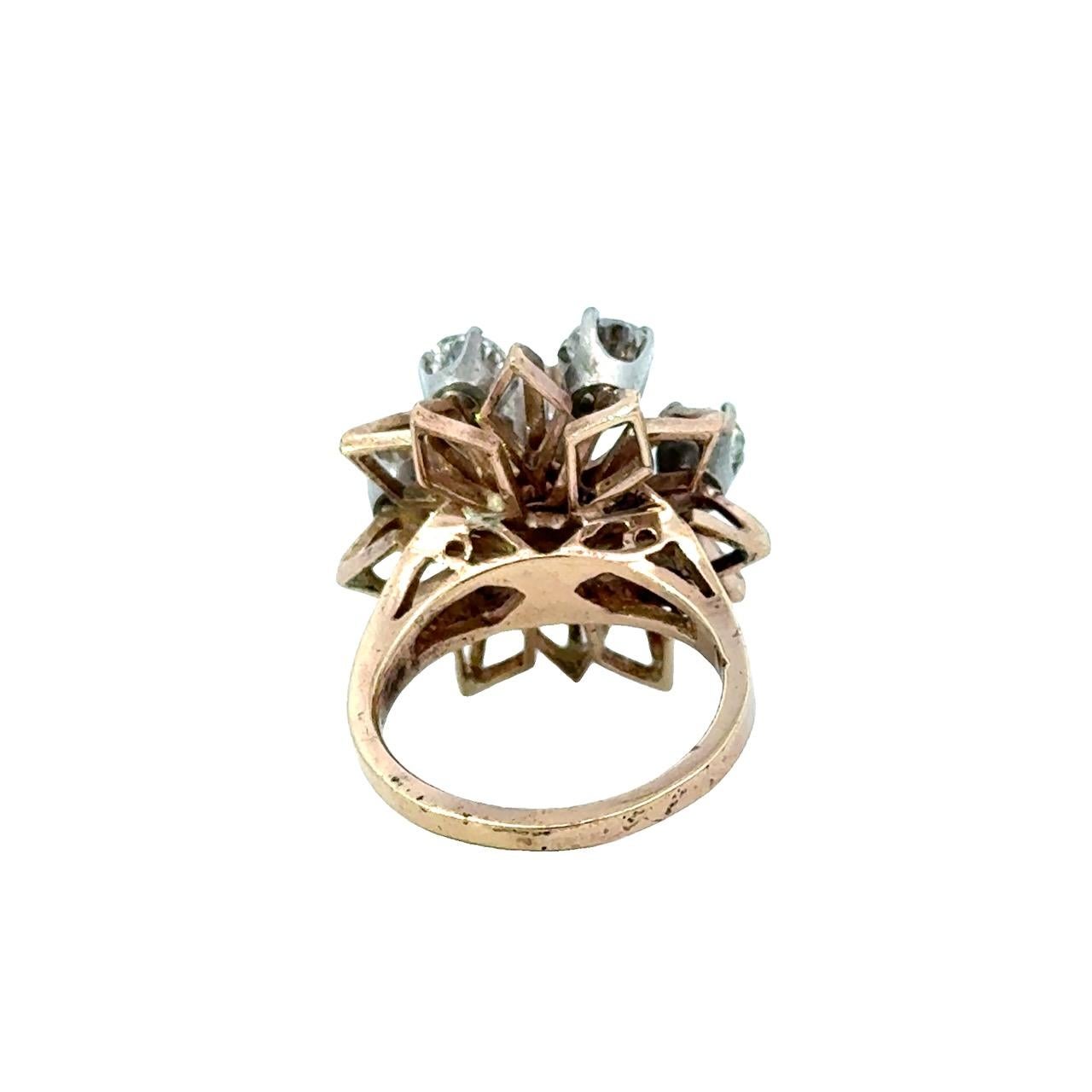 Vintage By 2.30CT Diamant Cocktail Ring im Angebot 4
