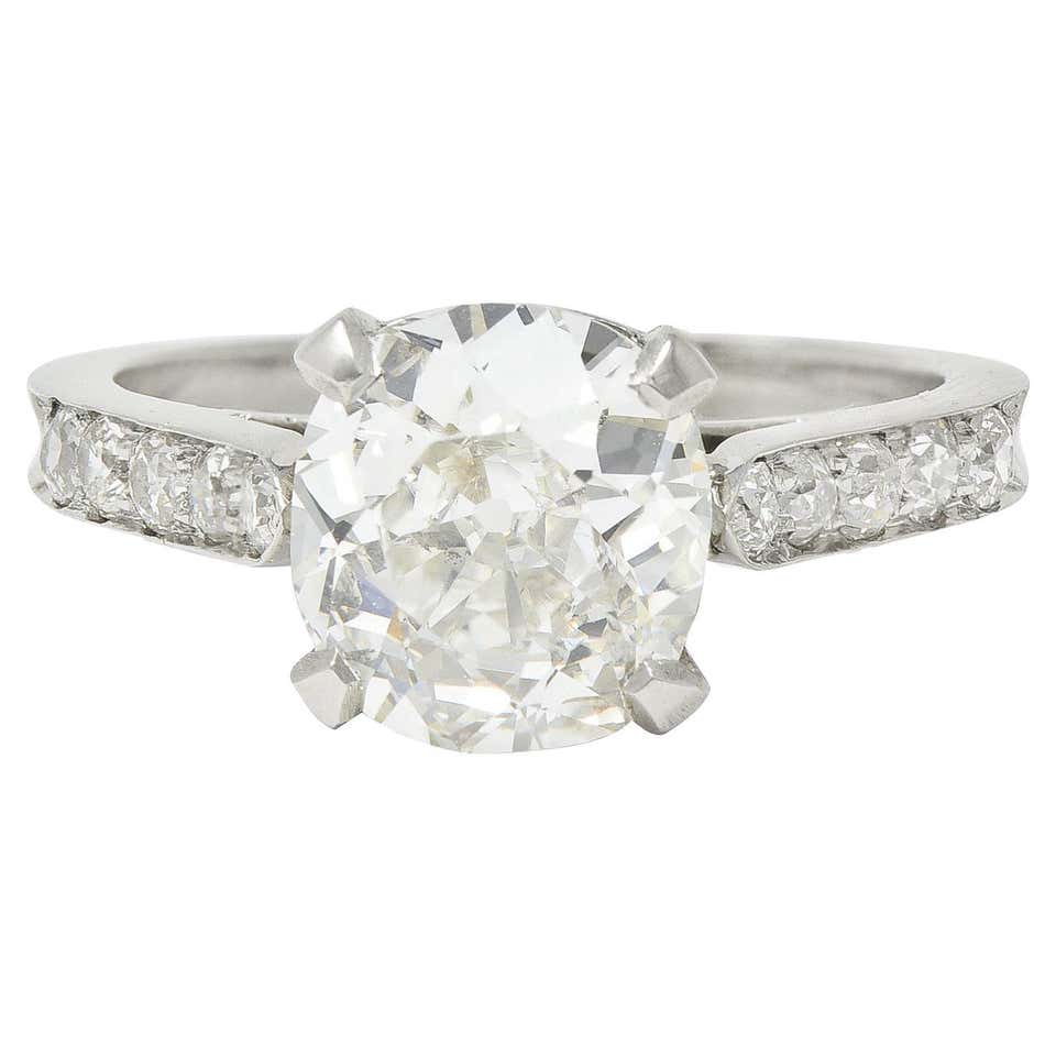 .33 Carat Diamond Platinum Engagement Ring For Sale at 1stDibs | .33 ...