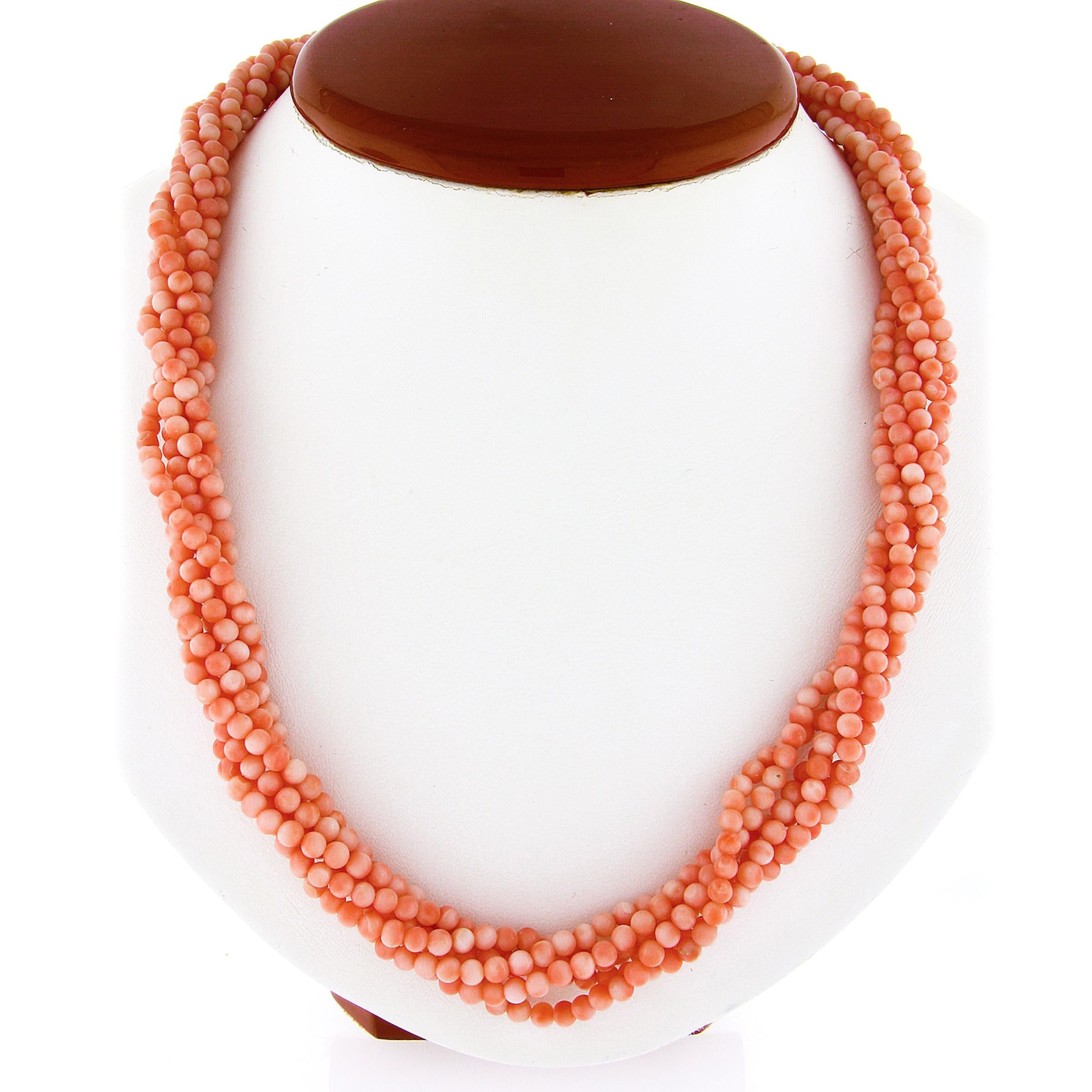 coral necklace vintage
