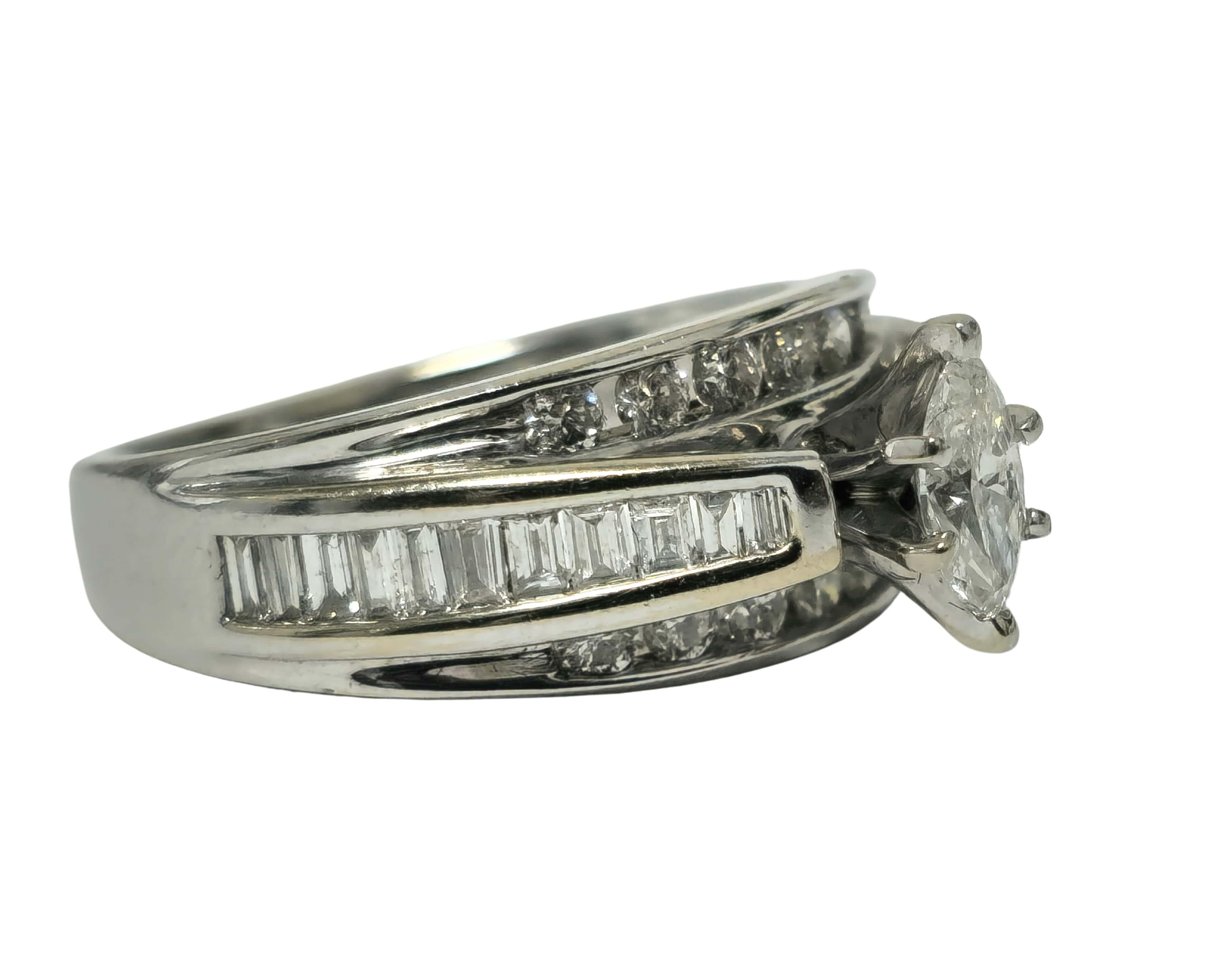 Verlobungsring 14K Gold, Vintage, 2,40 Karat Diamant, Gold, Vintage (Mittelalterlich) im Angebot