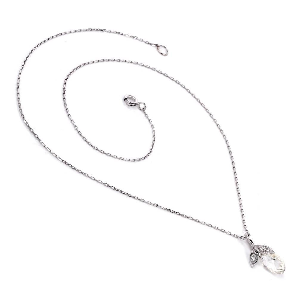 briolette diamond necklace