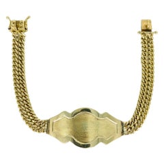 Vintage 24MM ID Double Cuban Link Bracelet 8.65mm 14k Gold