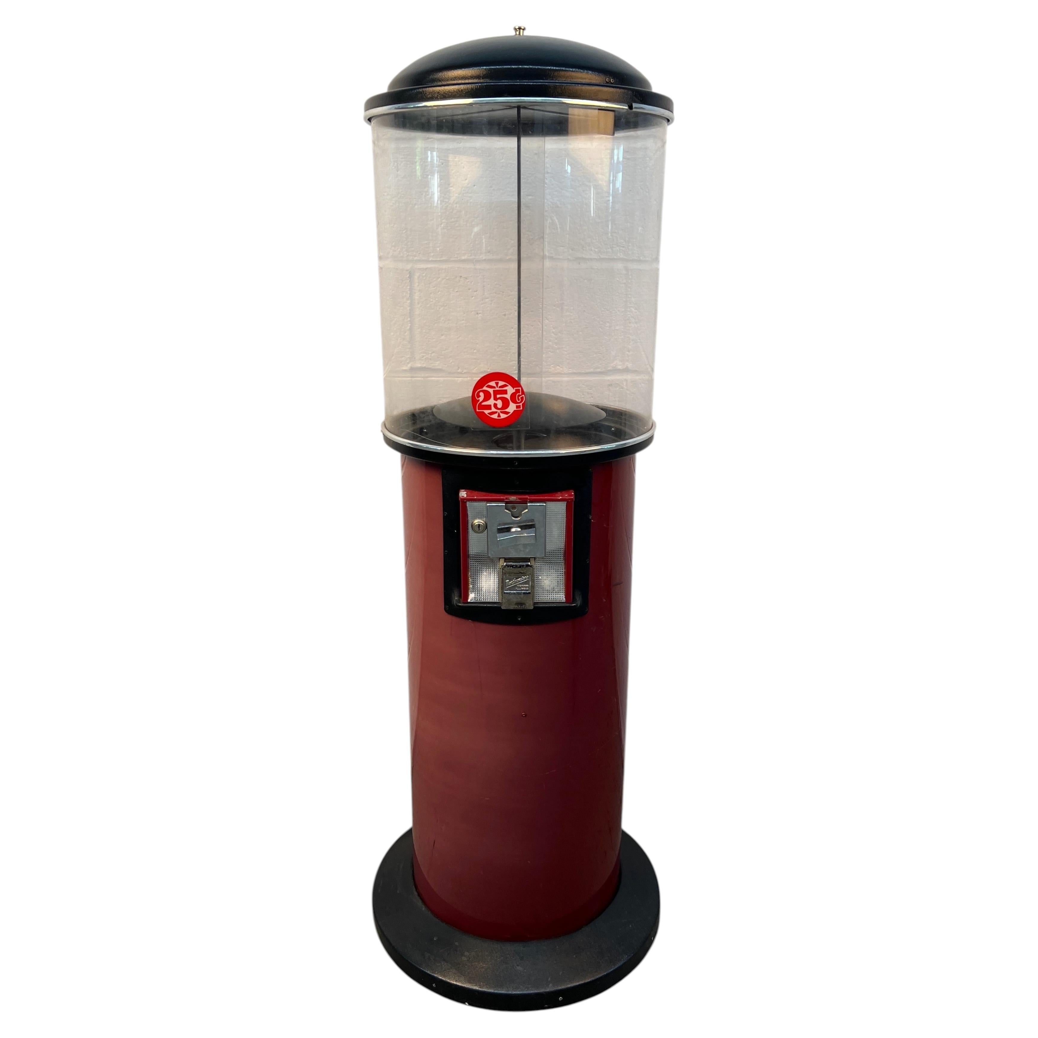 Vintage 25¢ Pedestal Gumball Machine by Northwestern