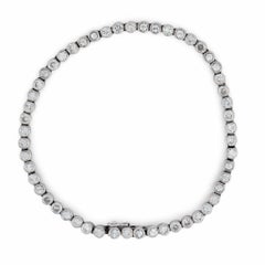 Vintage 2.50 carat total weight diamond platinum tennis bracelet