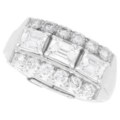 Vintage 2.54 Carat Diamond and 14k White Gold Ring Circa 1980