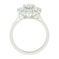 Vintage 2.54ct Diamond Cluster Ring, c.1984