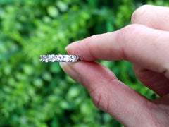 Vintage 2.55Ct Diamond and Platinum Full Eternity Ring