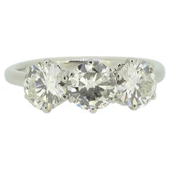 Vintage 2.60 Carat Diamond Three-Stone Ring