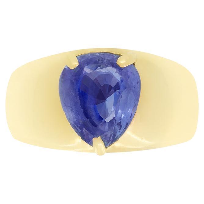 Vintage 2.65ct Sapphire Ring, c.1970s For Sale