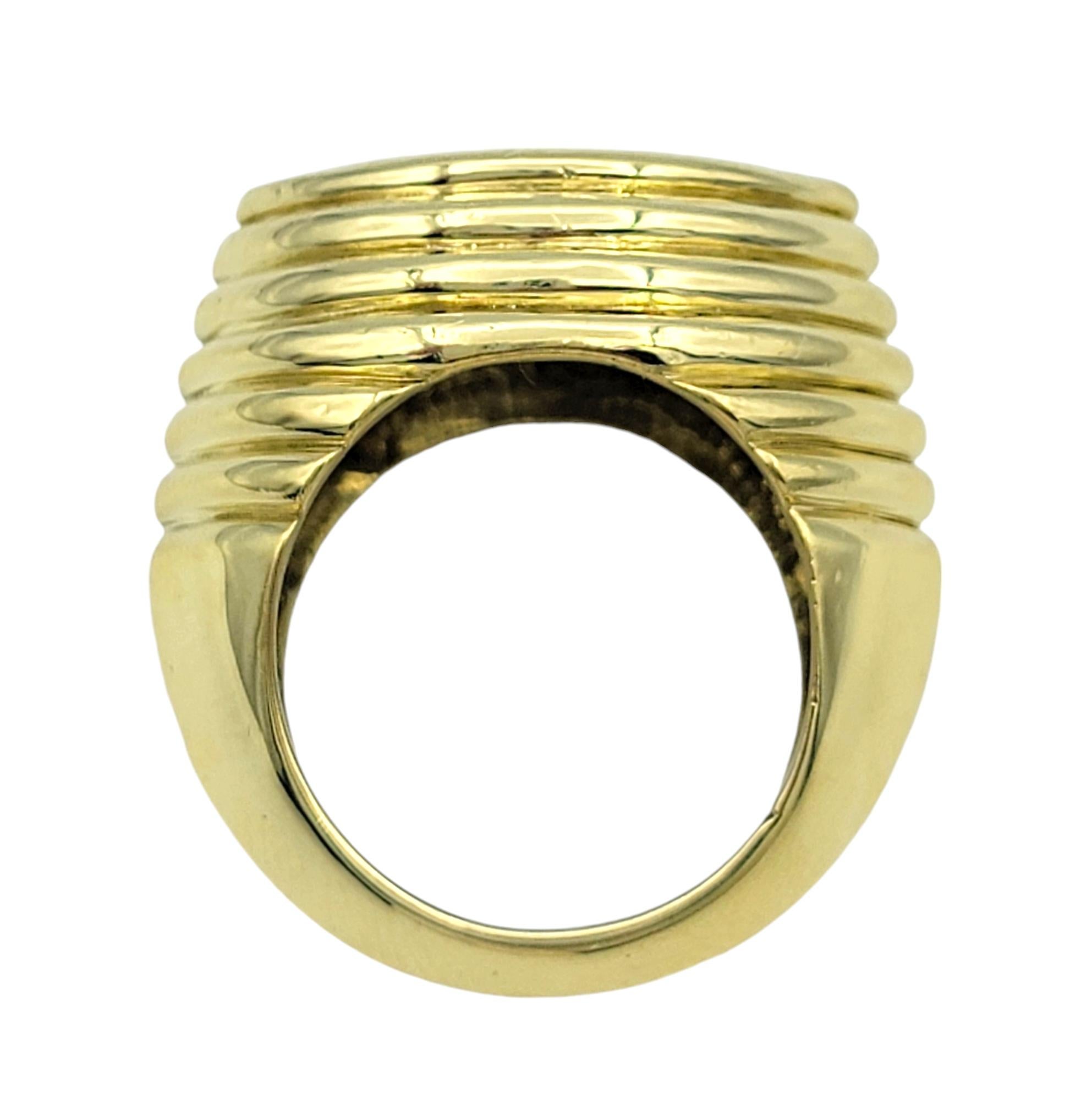 Anello da cocktail impilato con diamanti taglio marquise da 2,66 carati vintage in oro 18 carati In condizioni buone in vendita a Scottsdale, AZ