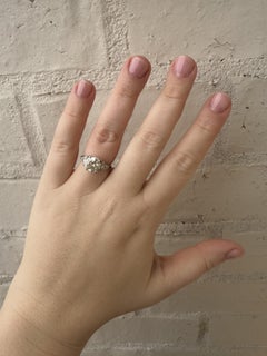 Vintage 2.67 Carat Old European Cut Diamond Platinum Engagement Ring GIA