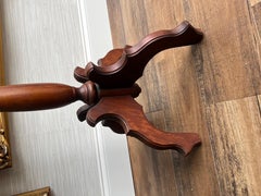 Vintage 27" Mahogany Eastlake Style  Italian Marble Top Pedestal Table