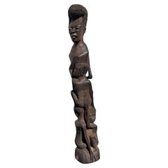Vintage 27" Tanzanian Ironwood Family Tree Sculpture