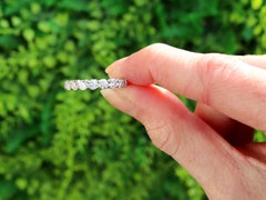 Vintage 2.73Ct Diamond and Platinum Full Eternity Ring Circa 1990