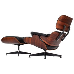 Vintage 2nd Generation Herman Miller Eames Rosewood Lounge Chair and Ottoman