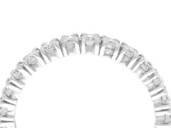 Vintage 3 Carat Diamond Eternity Ring in White Gold