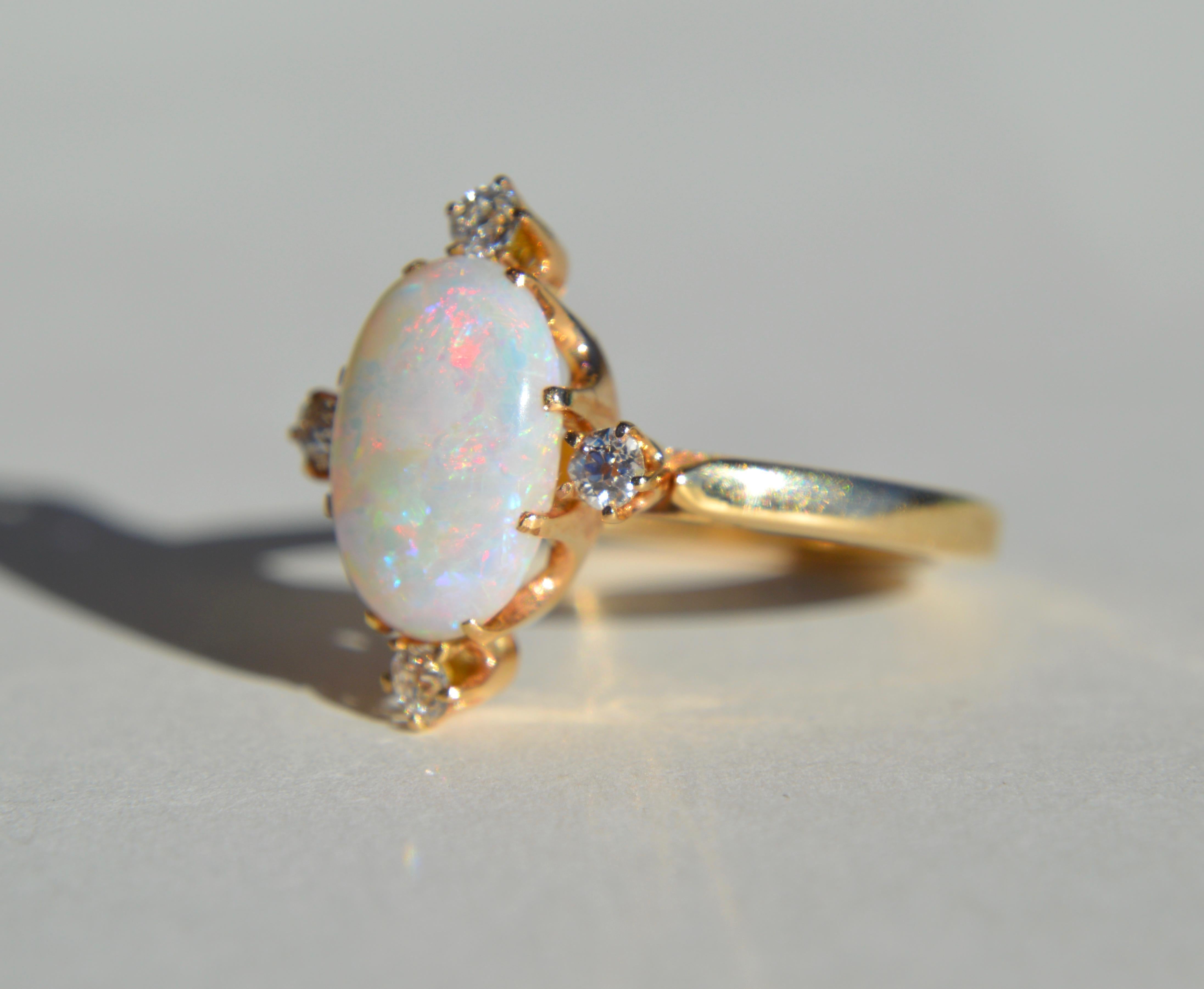 3 carat opal ring