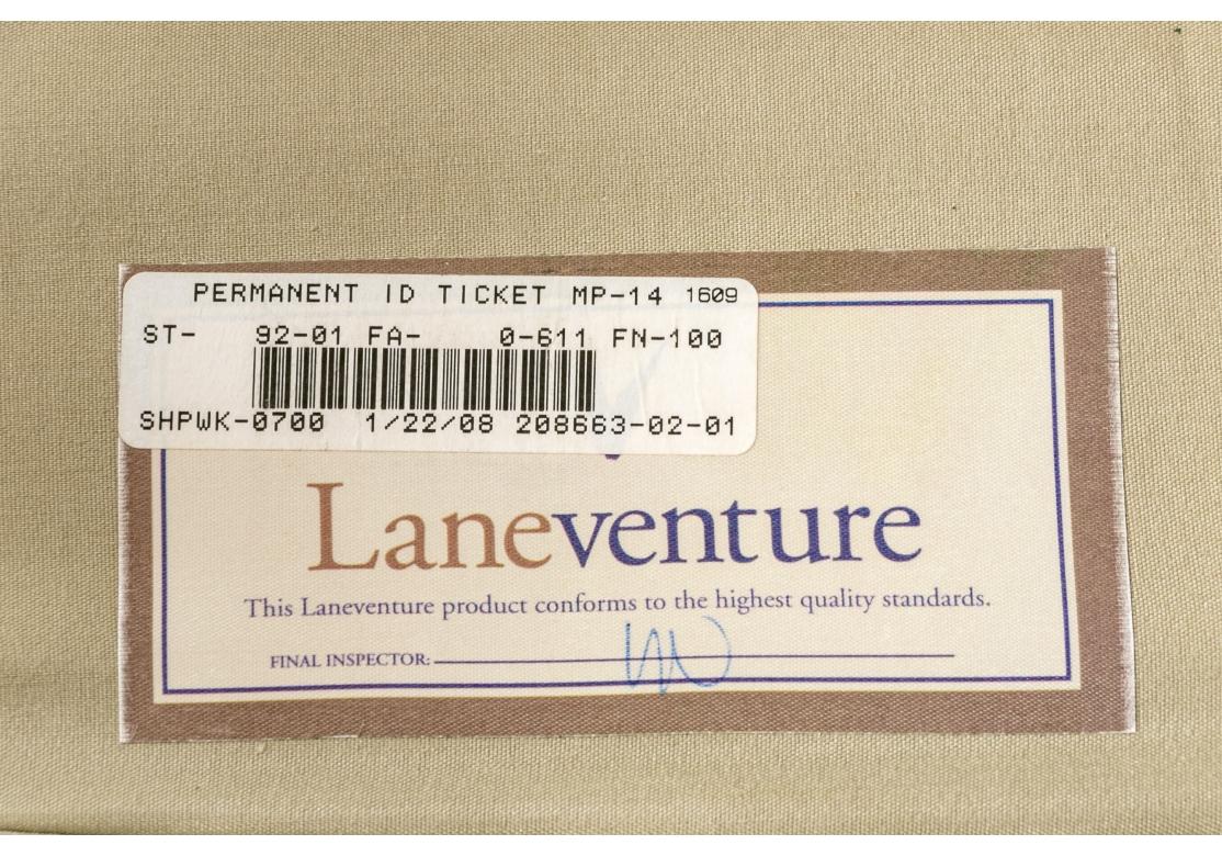 3 Teile Vintage Lane Venture Schwarz lackiert Bambus & Rattan 2 Lounges & Ottomane im Angebot 15